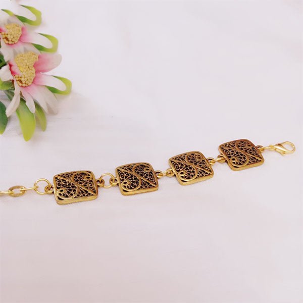 Luna Bracelets Set - Gold Metal