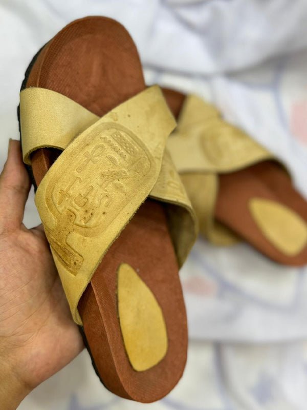 Basma Slippers - Genuine Leather