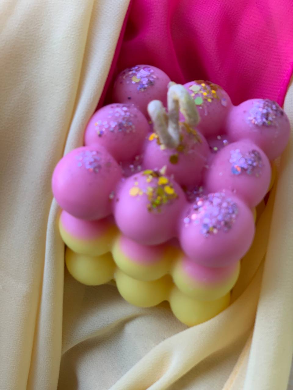 Colorful Bubble Candle