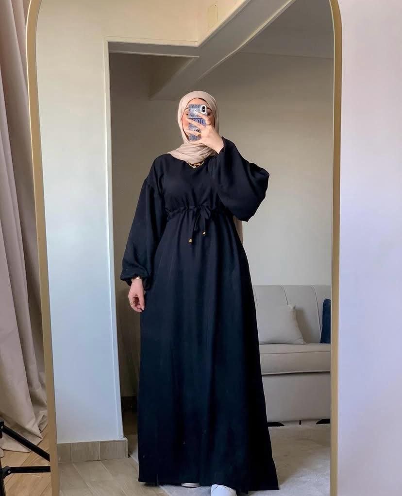 فستان وردة - كتان