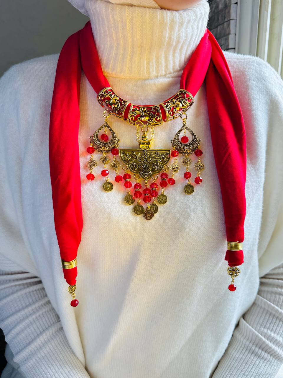 Gana Necklace Scarf - Cotton