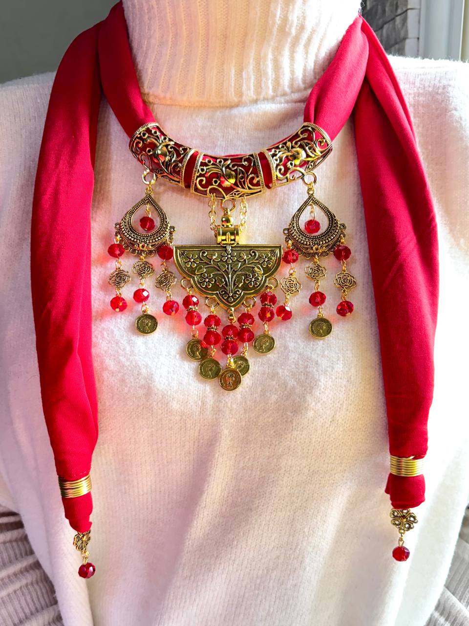 Gana Necklace Scarf - Cotton
