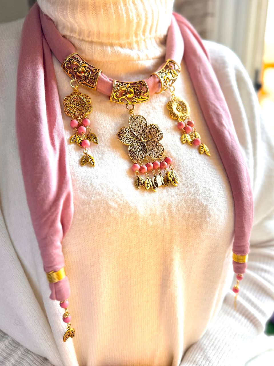 Layan Necklace Scarf - Cotton