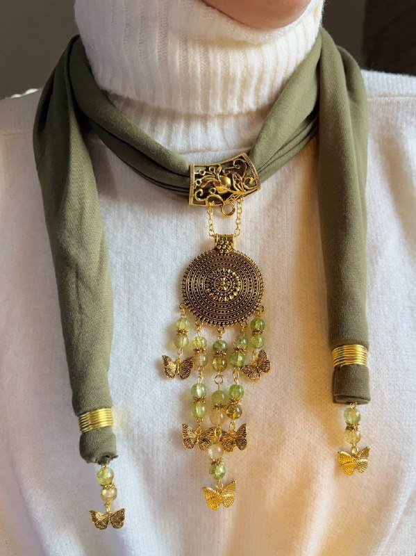 Afnan Necklace Scarf - Cotton