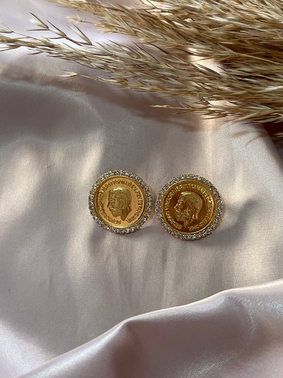 أقراط الغار - مطلية بالذهب