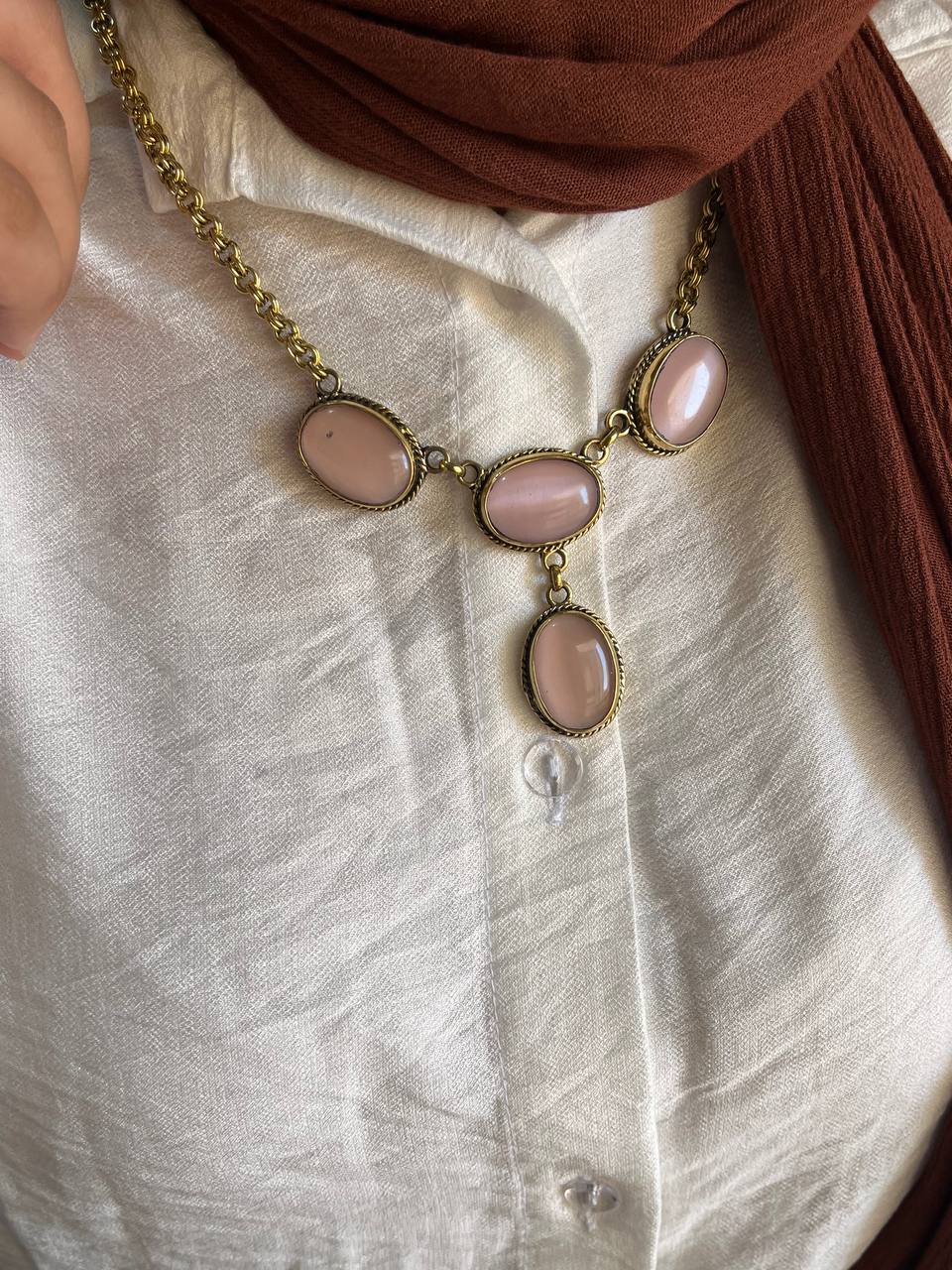 Unique Afnan Necklace - Agate Stone