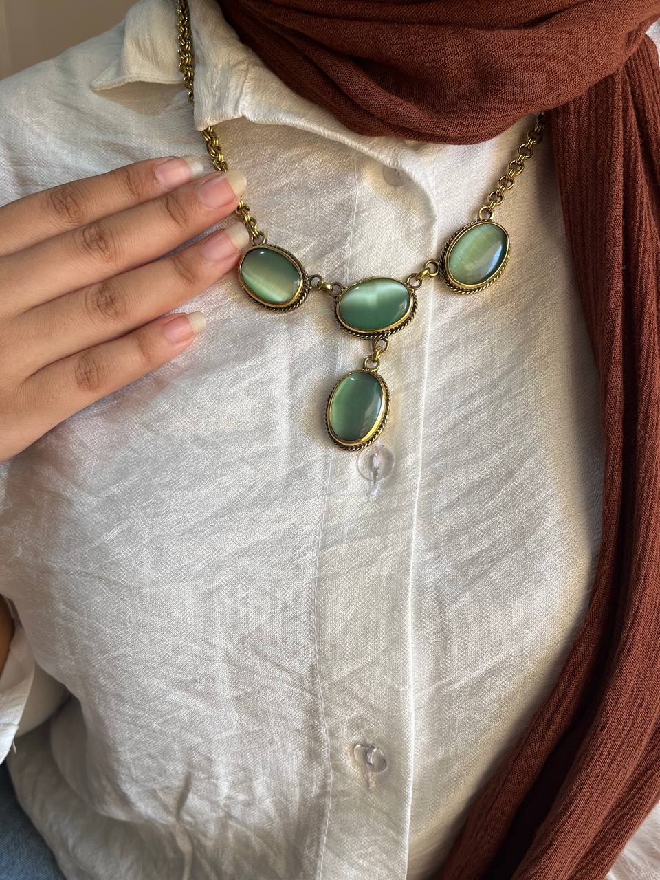 Unique Afnan Necklace - Agate Stone
