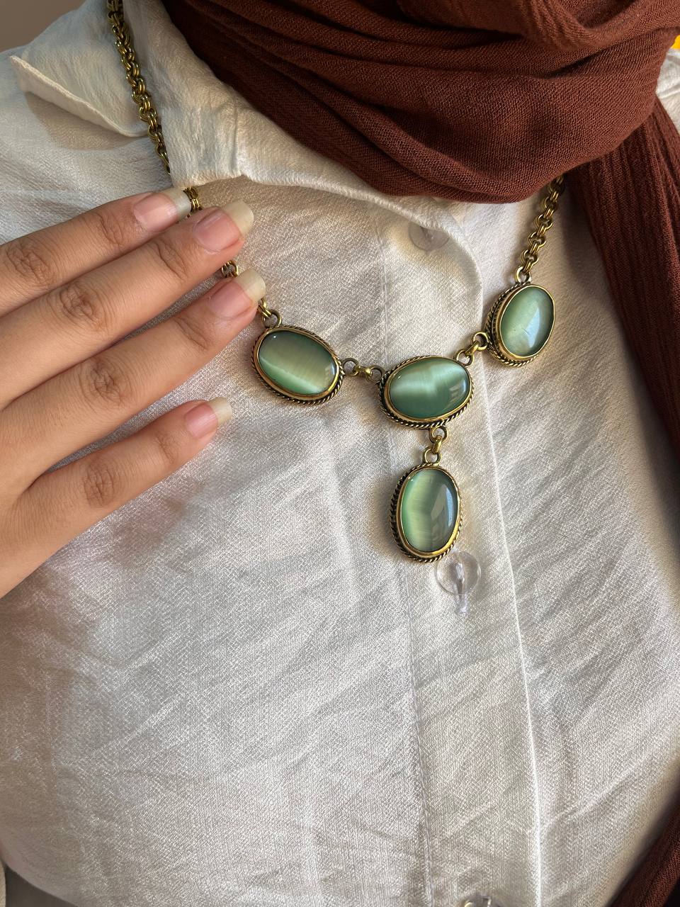 Unique Afnan Necklace - Agate Stone