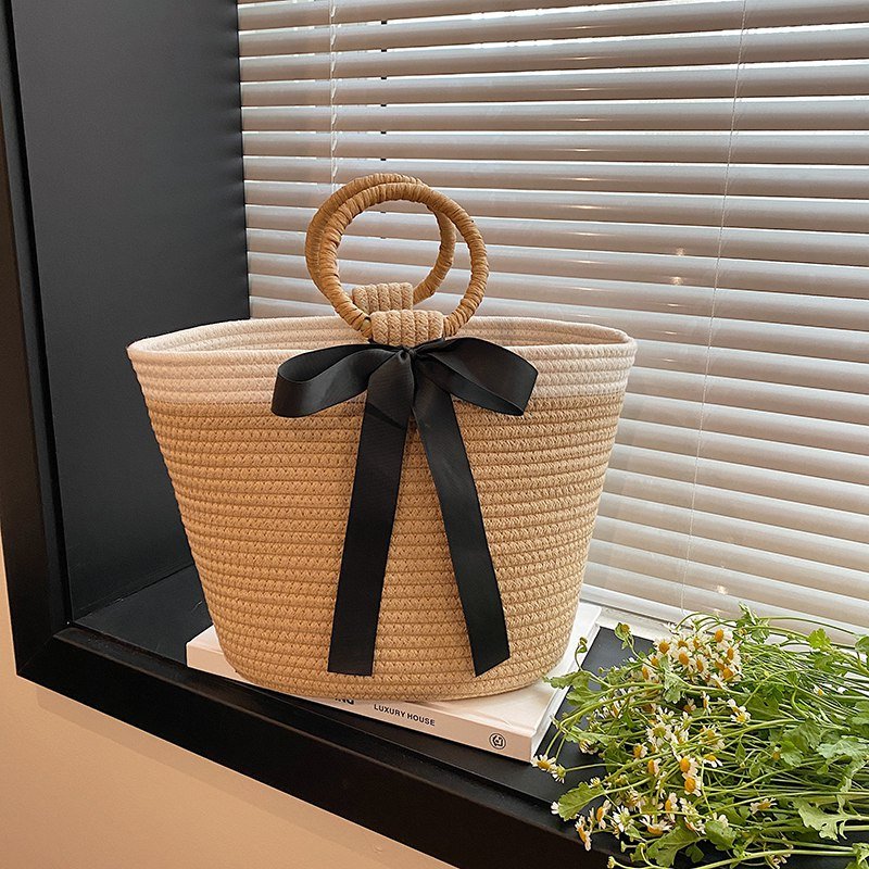 Yomna Beach Bag - Wicker