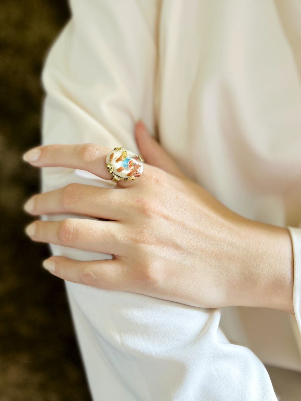 Fayrouz Ring - Pure Copper