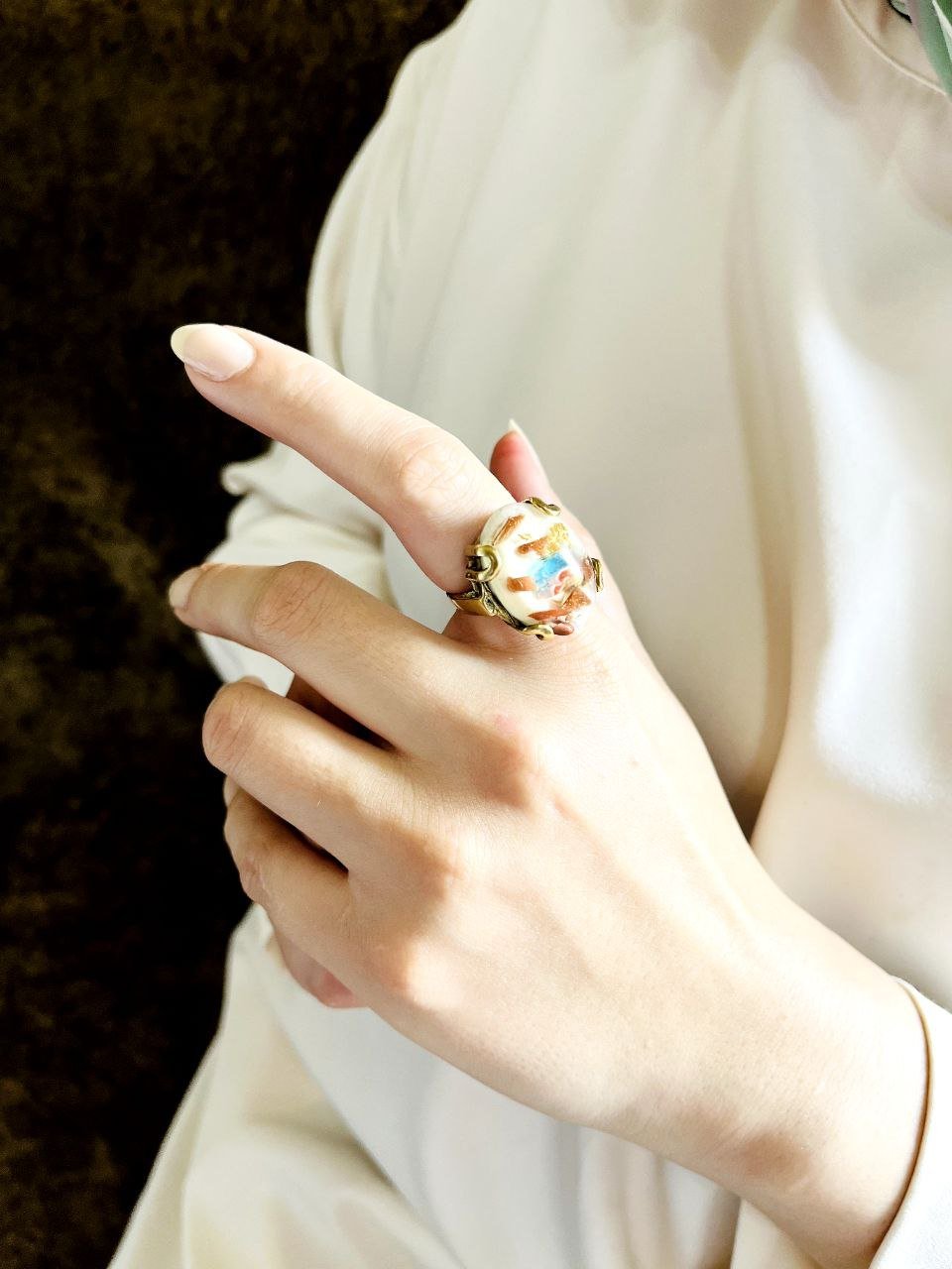 Fayrouz Ring - Pure Copper