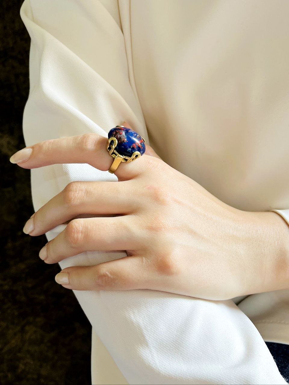 Fayrouz Ring - Pure Copper