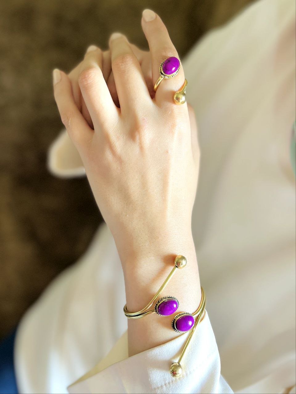 Hannah Delicate Set - Matte Stone