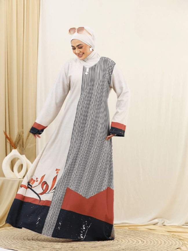 Lina jalabiya - Crepe Digital 3D