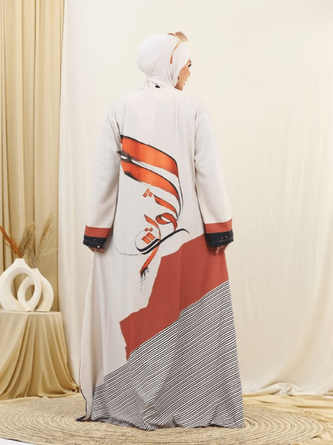 Lina jalabiya - Crepe Digital 3D