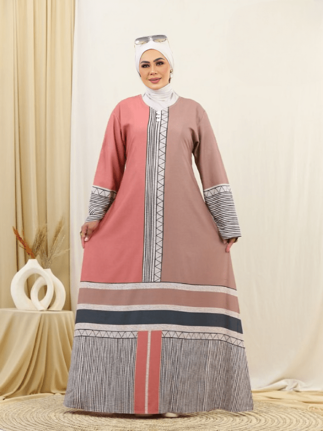 Salma jalabiya - Crepe Digital 3D
