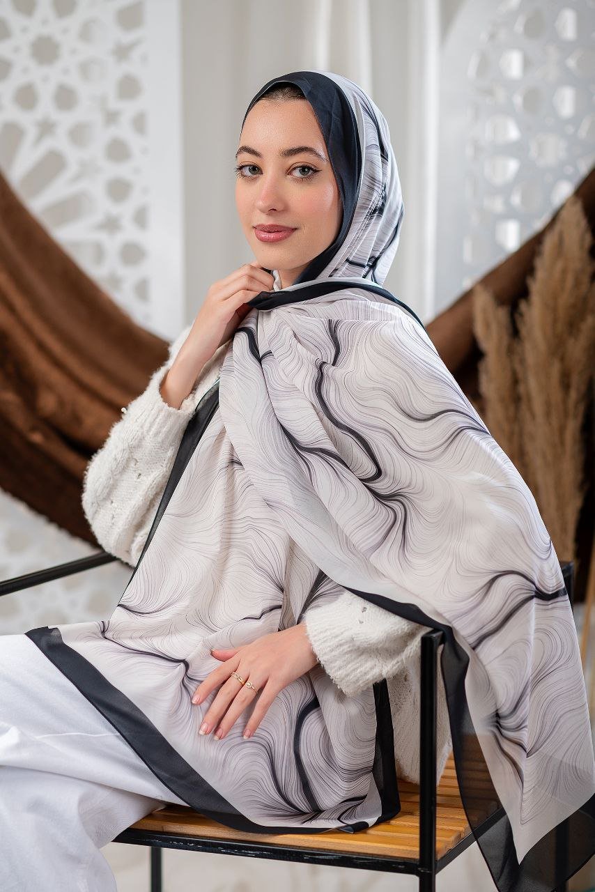 Ritaj Scarf - Crepe Digital