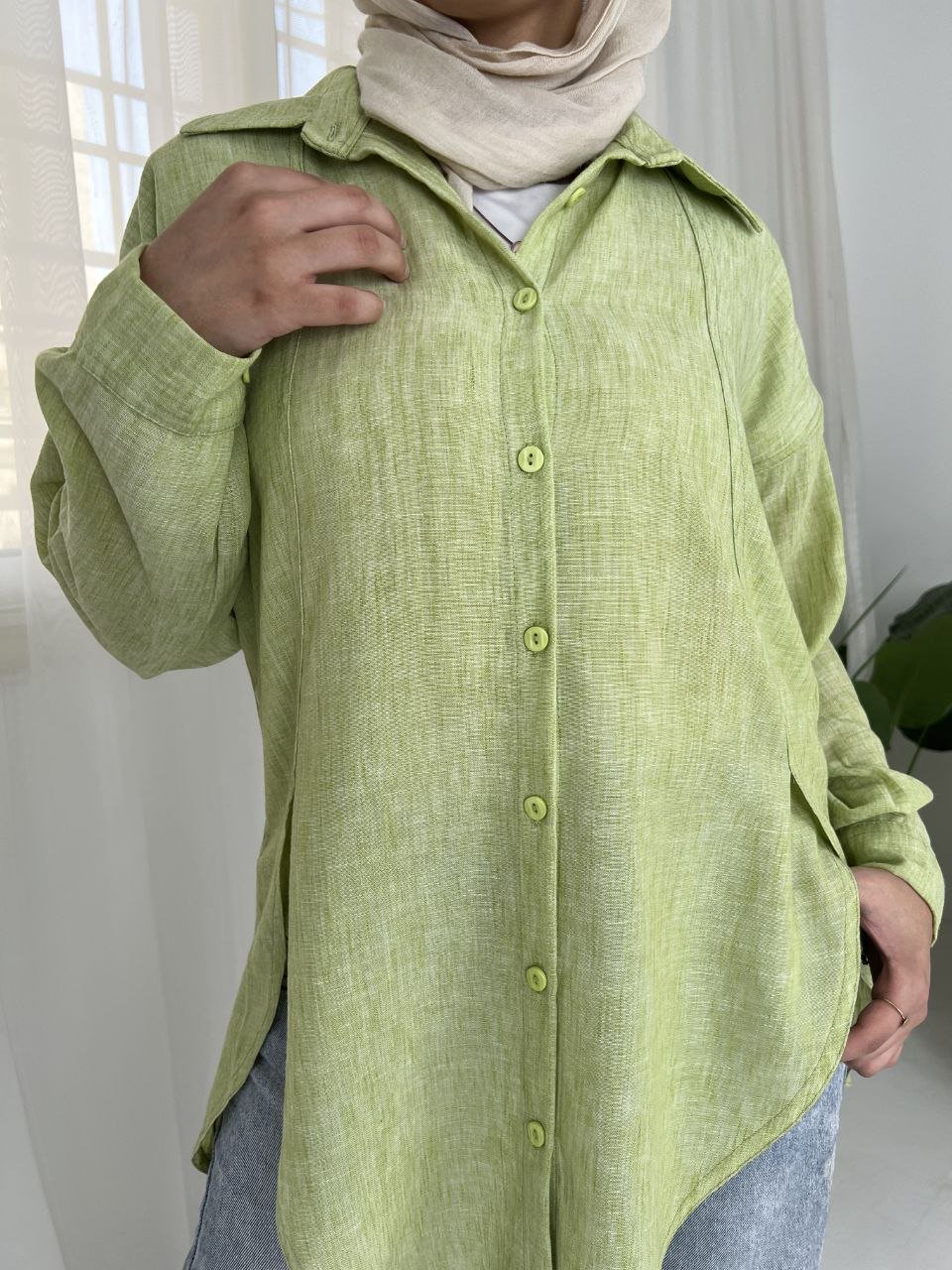Monira Long Shirt - Linen