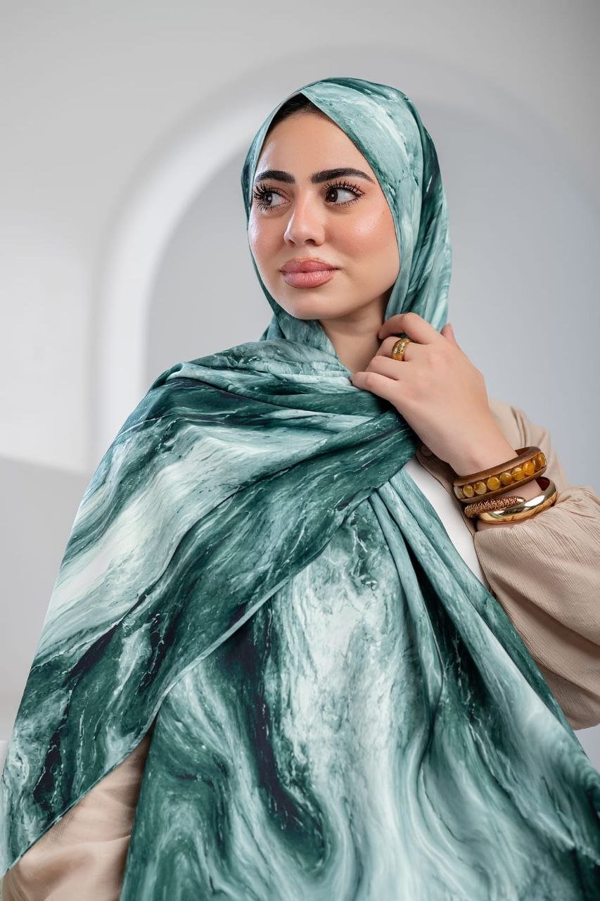 Ayla Scarf - Satin Digital