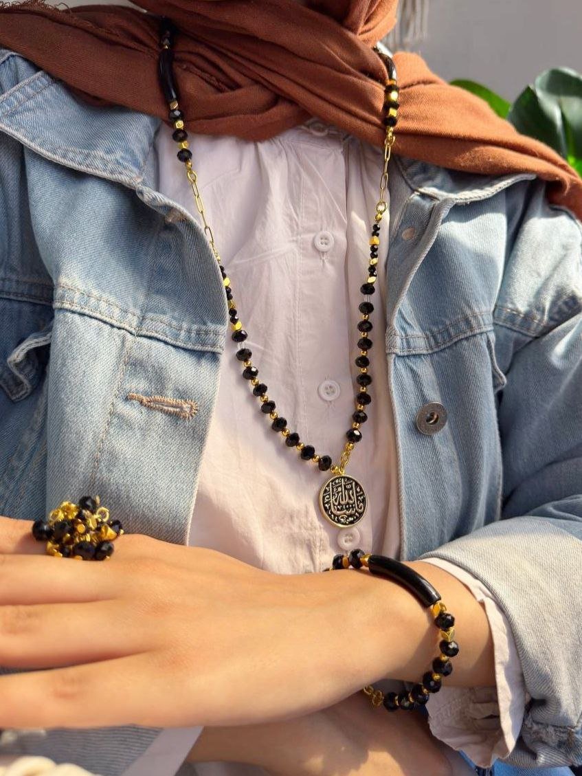 Merihan Set - Turquoise And Acrylic Stones