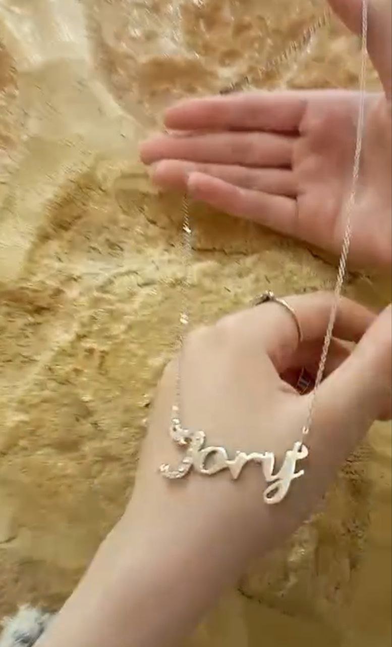 Jory Customized Necklace - Silver Plated