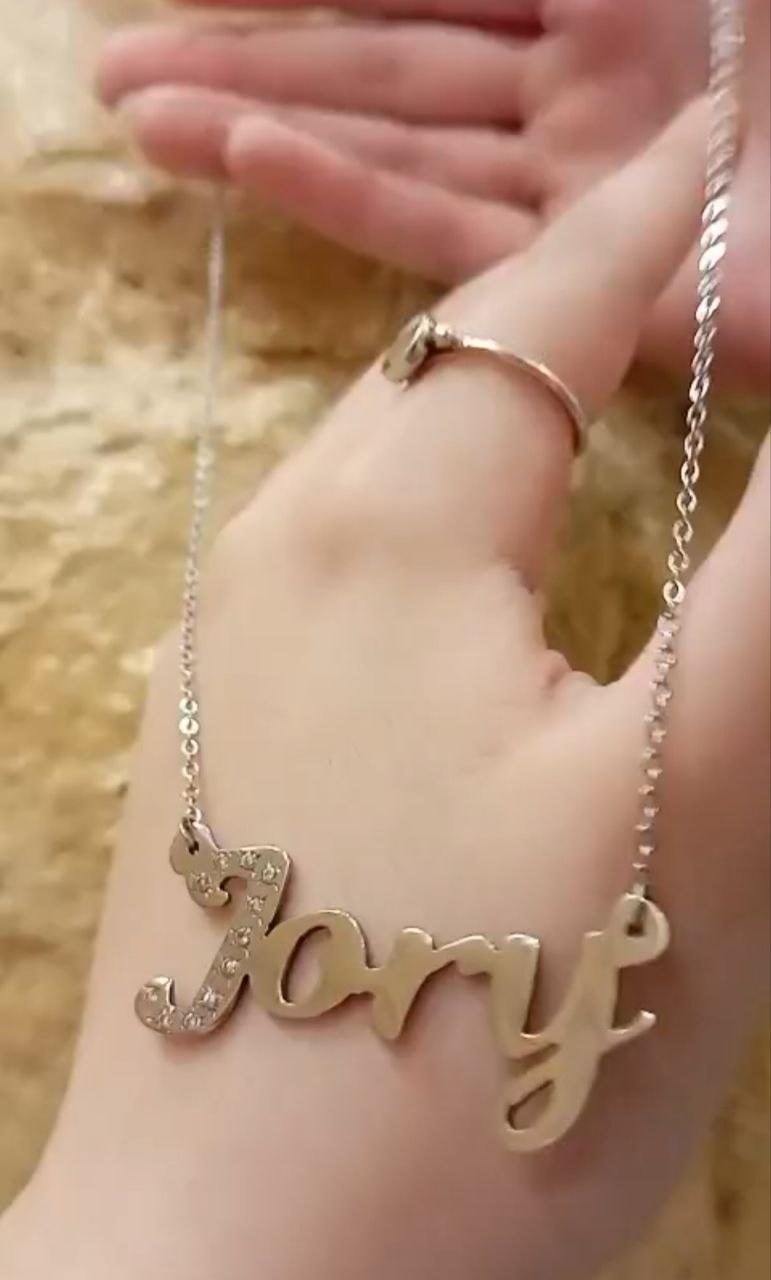 Jory Customized Necklace - Silver Plated