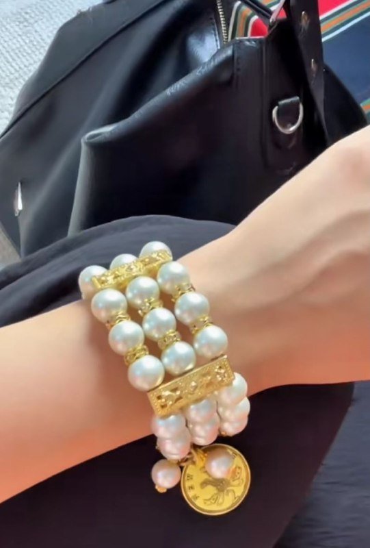 سوار أما بيرل مطلي بالذهب