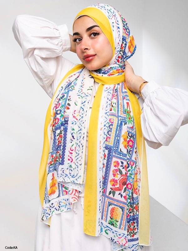 وشاح نادية - كريب شيفون