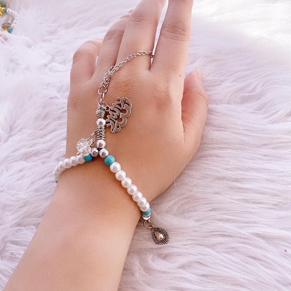 Waten Rosary - Pearl And Turquoise Stones
