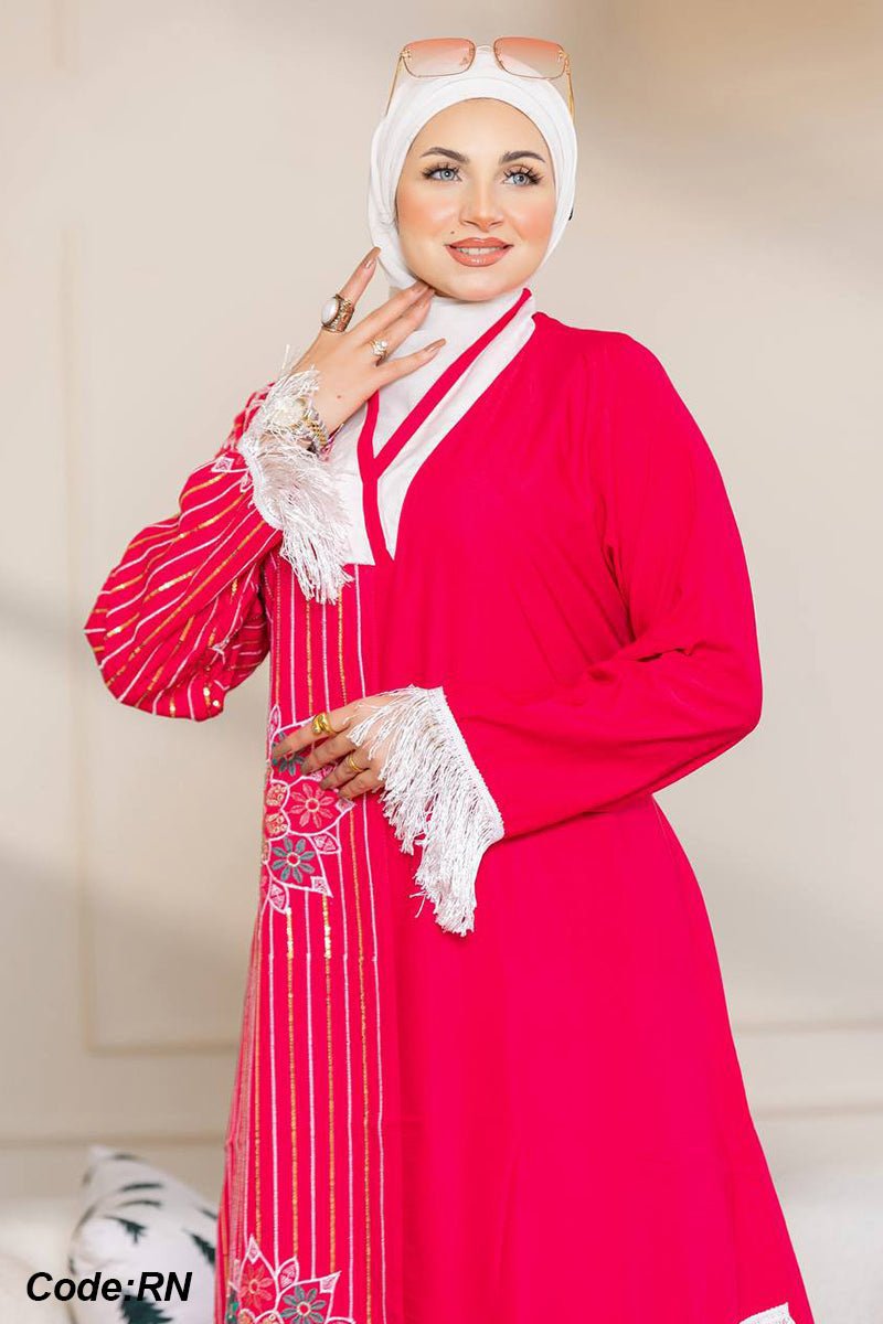 Rosa Jalabiya- Cotton