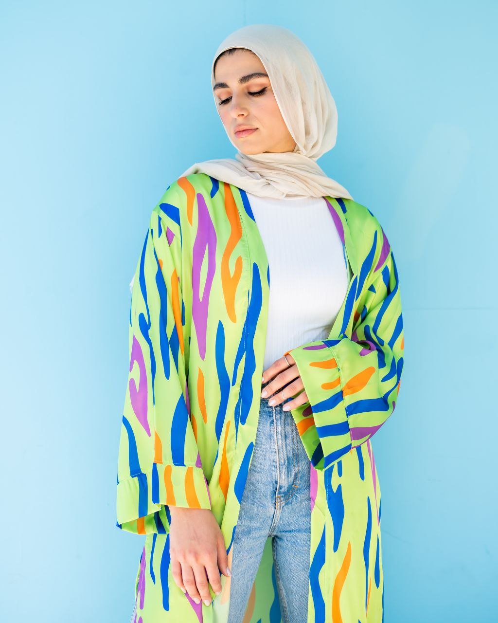 Farah Casual Cardigan - Satin