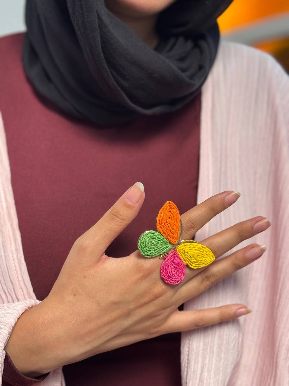 Colorful Butterfly Ring - Stainless Steel