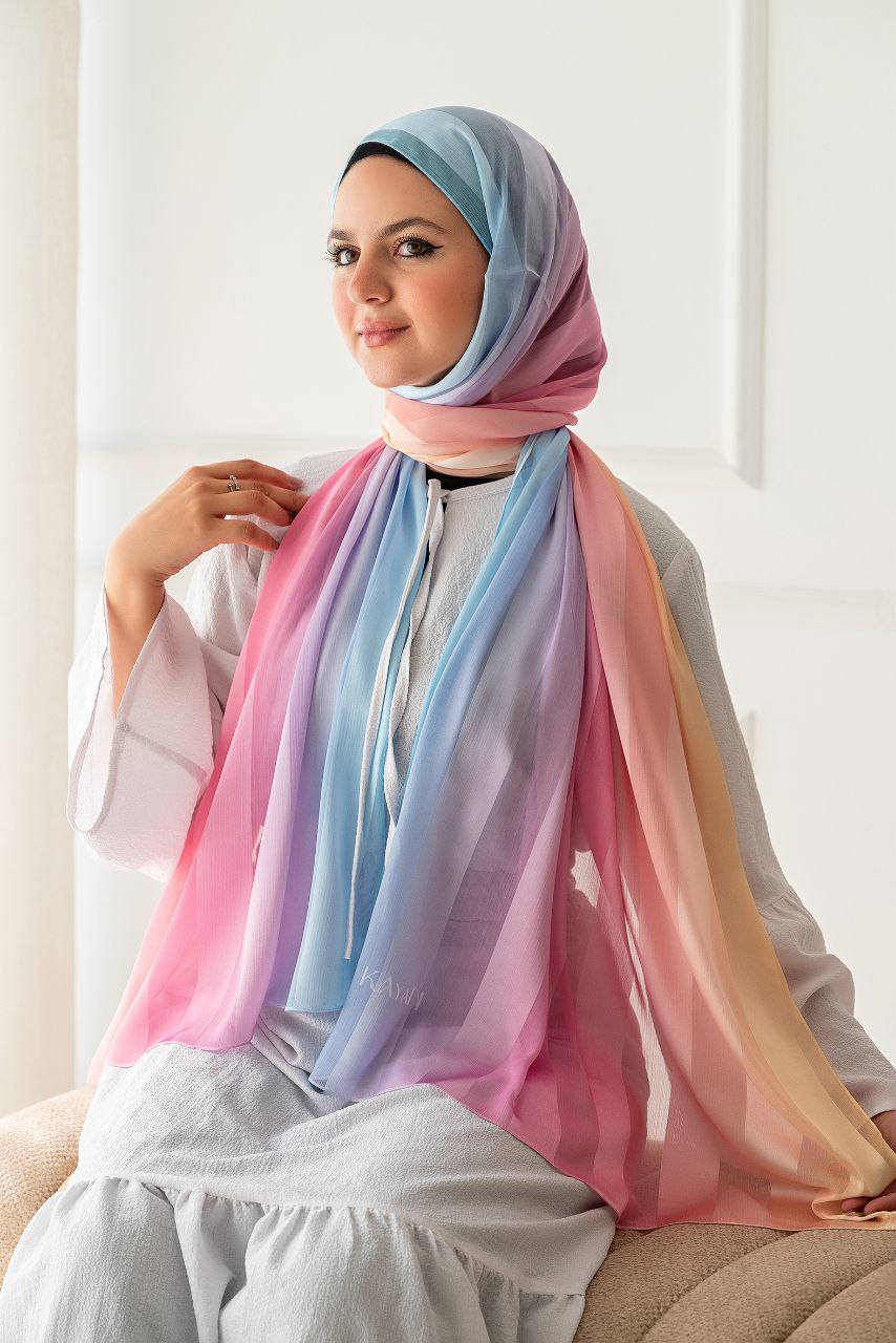 Yomna Scarf - Degrade Dubita * Satin