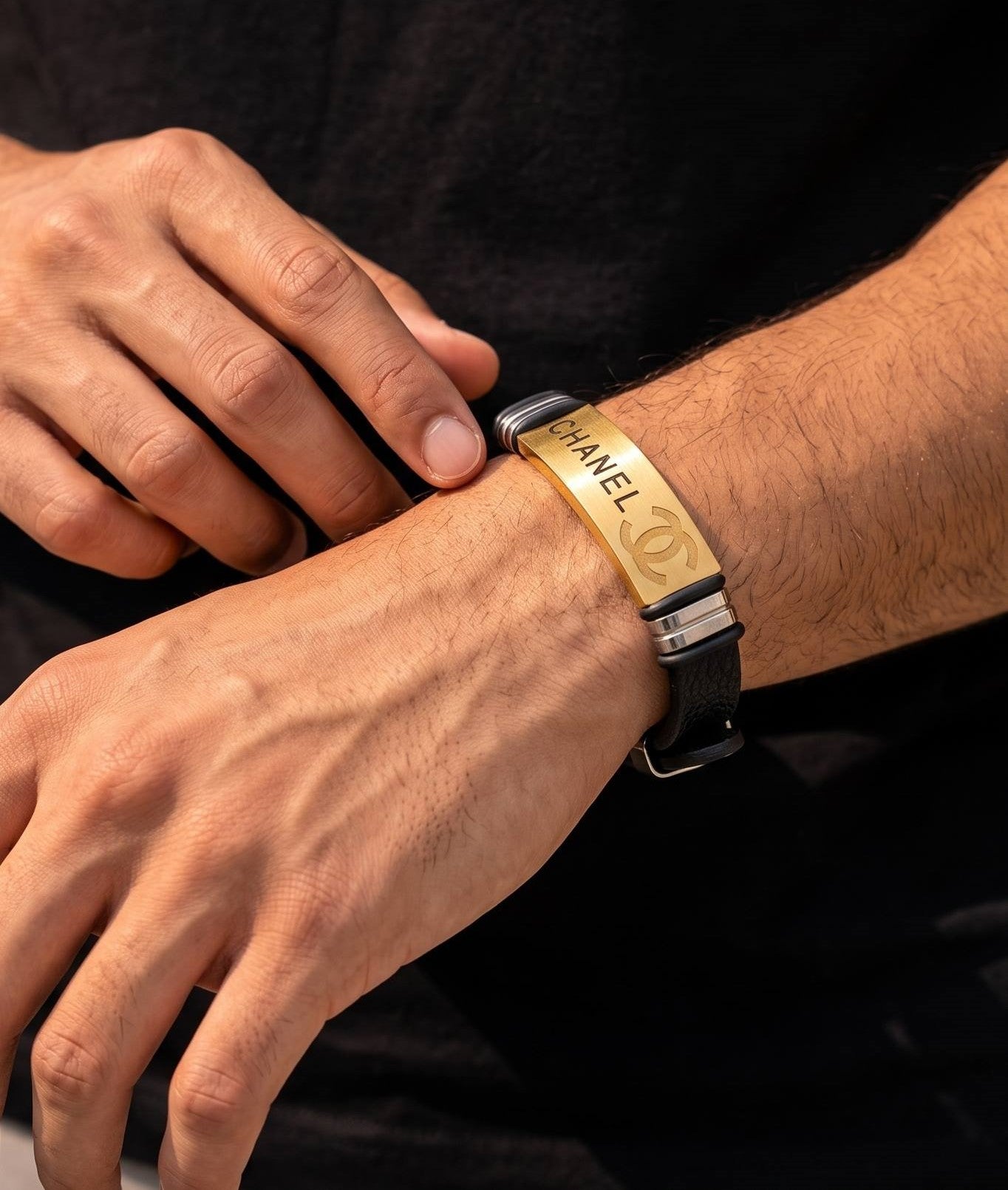 Power Band Men Bracelet - Stainless Steel