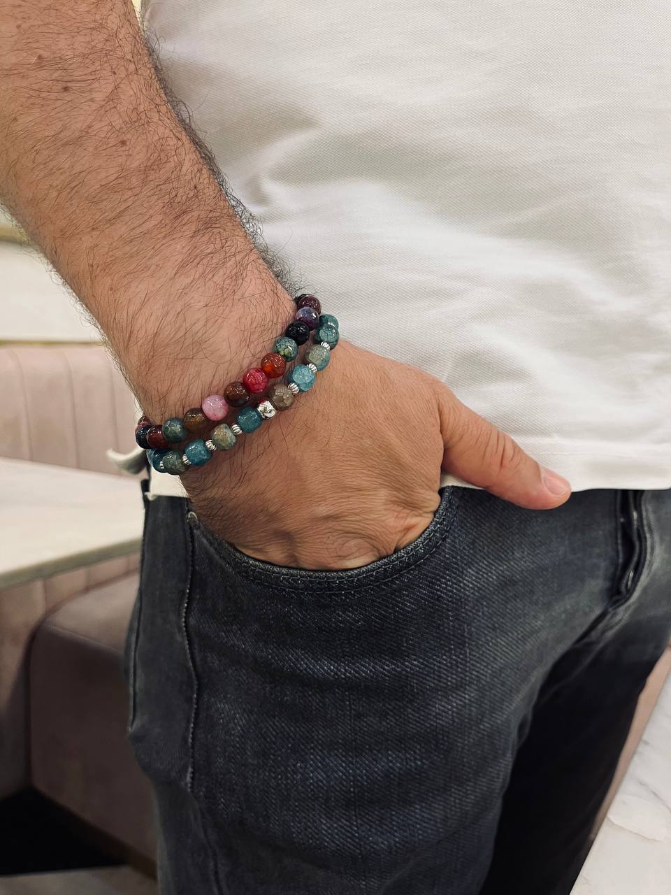 طقم مروان - أساور عقيق