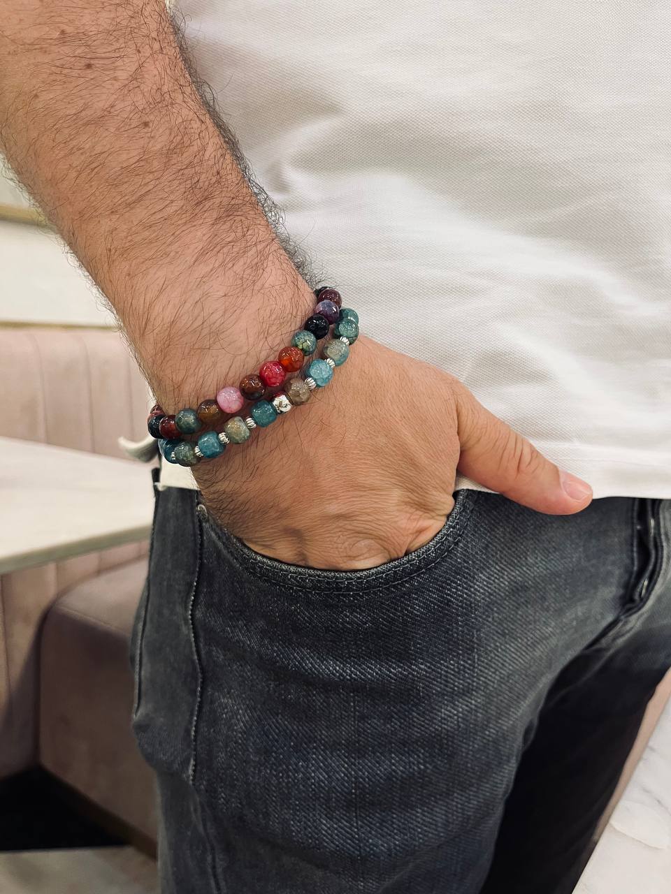 طقم مروان - أساور عقيق