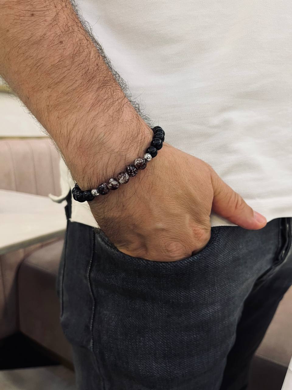 Hatem Simple Bracelet - Agate