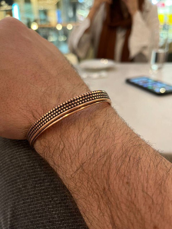 Youssif Elegant Bracelet - Red Pure Copper