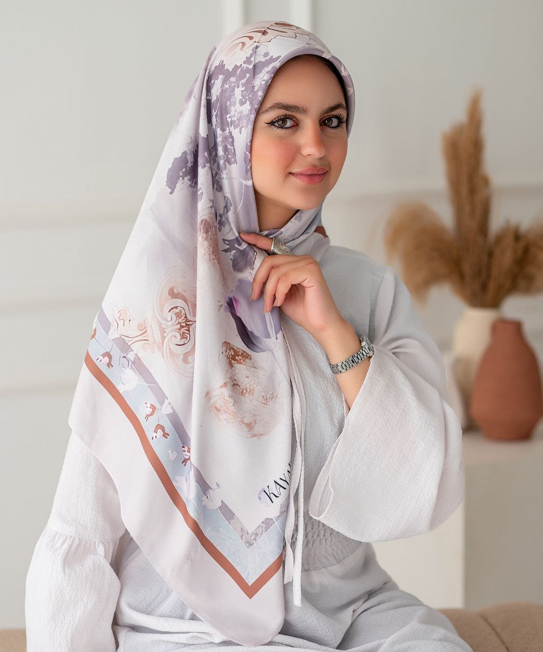 وشاح سالي - قطن وساتان