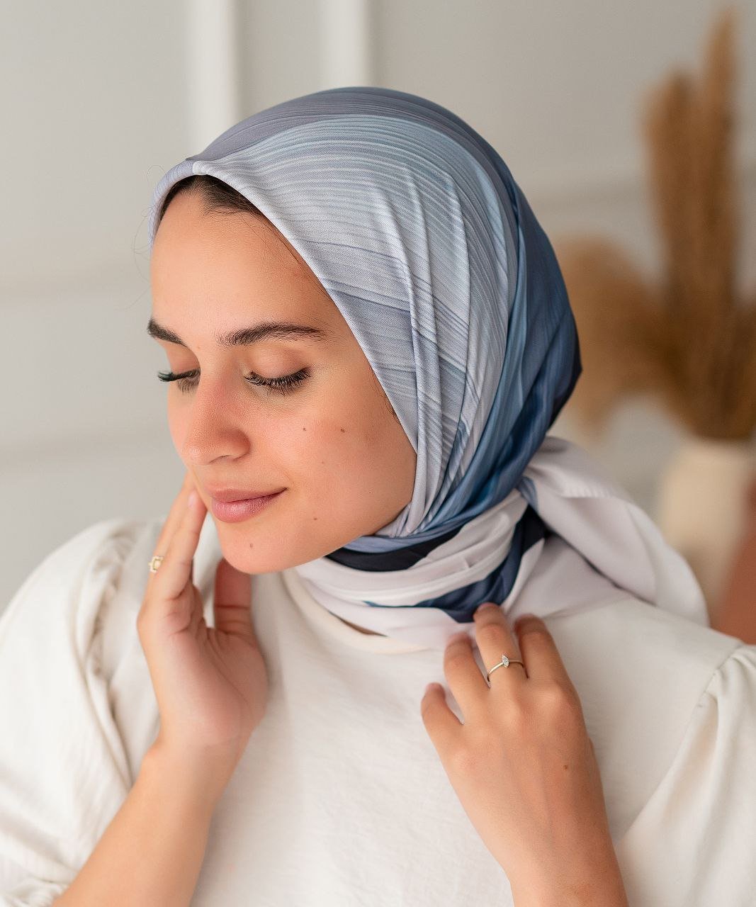 وشاح سالي - قطن وساتان