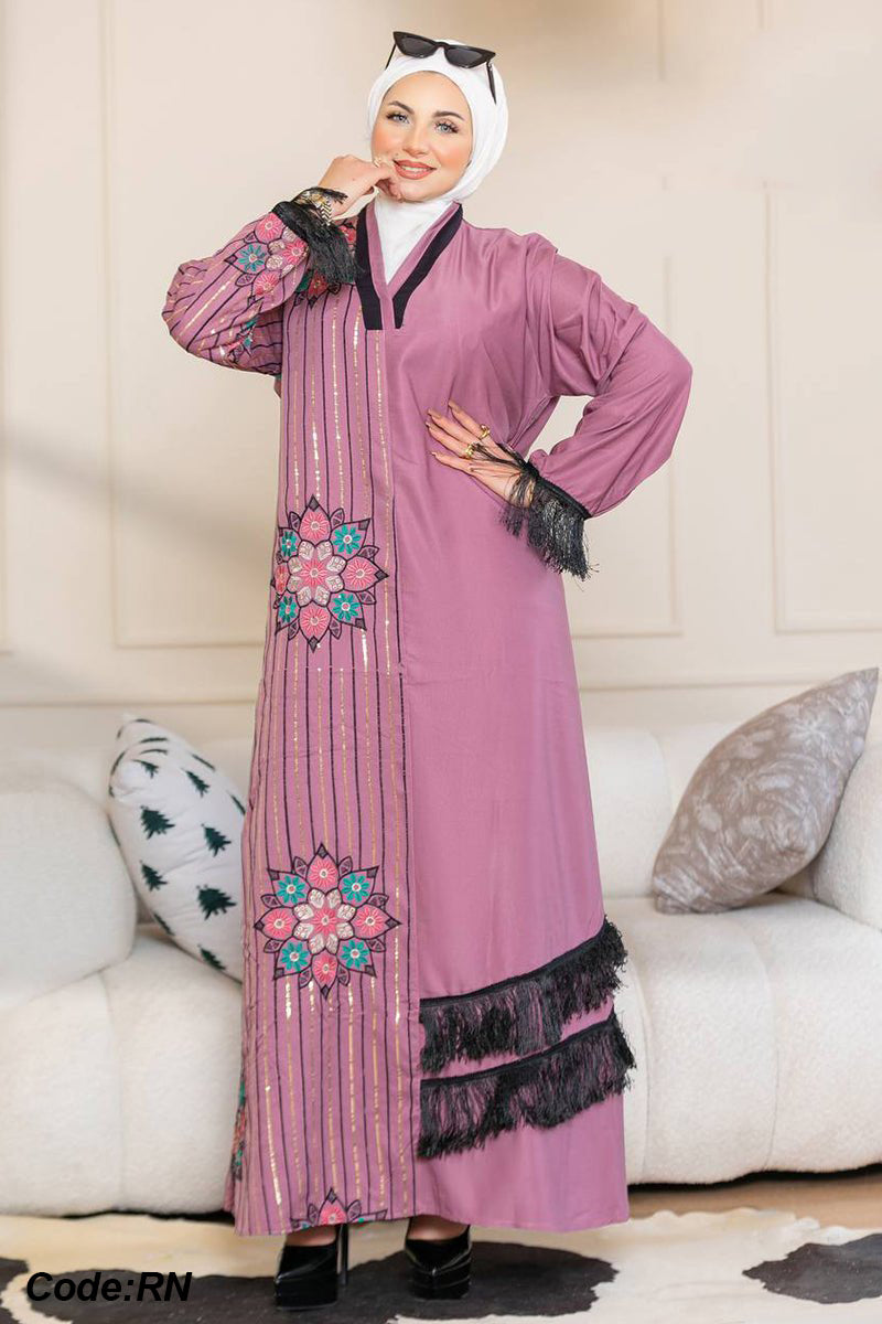 Rosa Jalabiya- Cotton