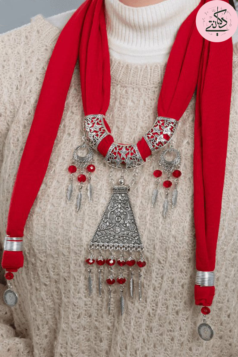 Nour Necklace Scarf - Cotton