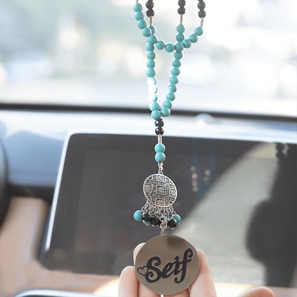 "Your Name" Car Pendant - Silver Plated