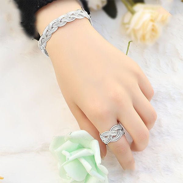 مجموعة الجمال المطلية بالفضة