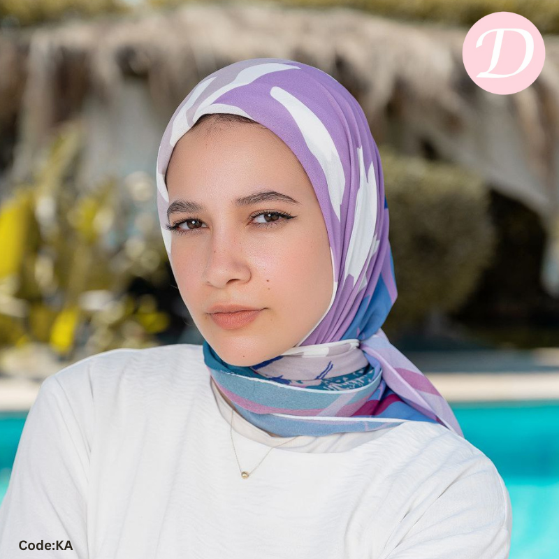 وشاح سارة - شيفون رقمي