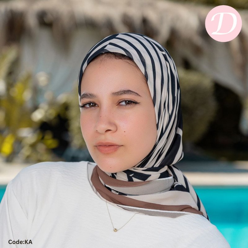 وشاح ليان - شيفون رقمي