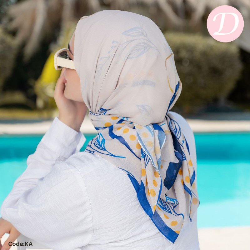 وشاح لارا - شيفون رقمي