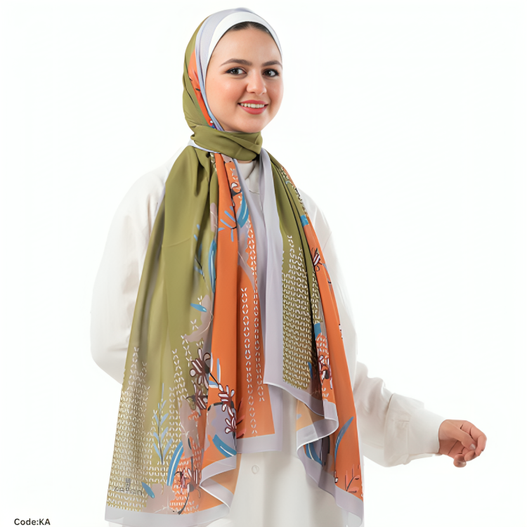 وشاح آية - كريب شيفون