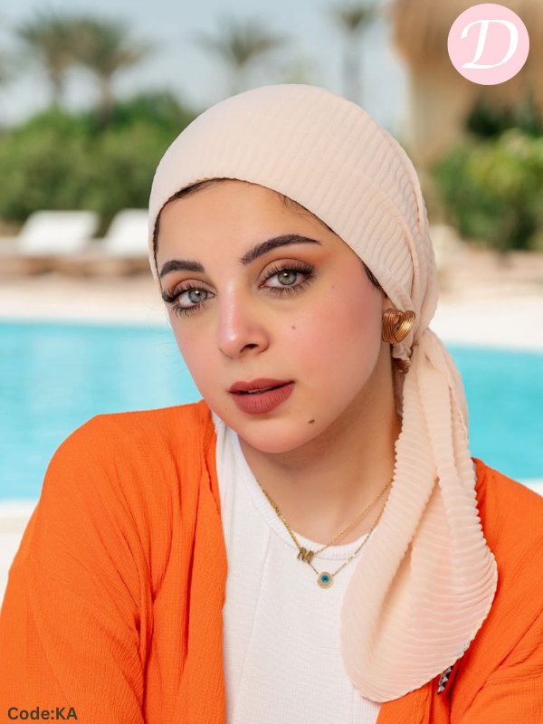Lama Plissea Scarf - Crepe Chiffon