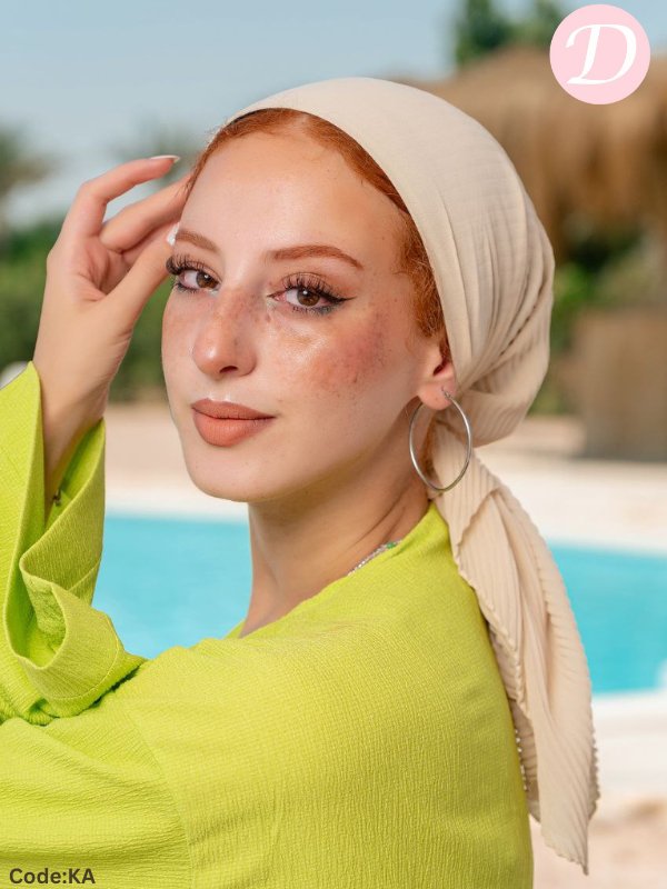 Lama Plissea Scarf - Crepe Chiffon